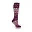Heat Holders Southwell Argyle Long Socks Ladies in Deep Fuchsia