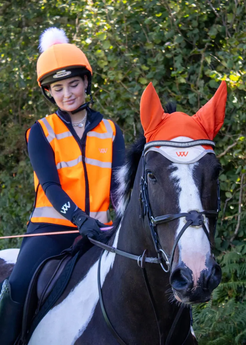 Woof Wear Hi Vis Riding Vest Kids in Orange-2