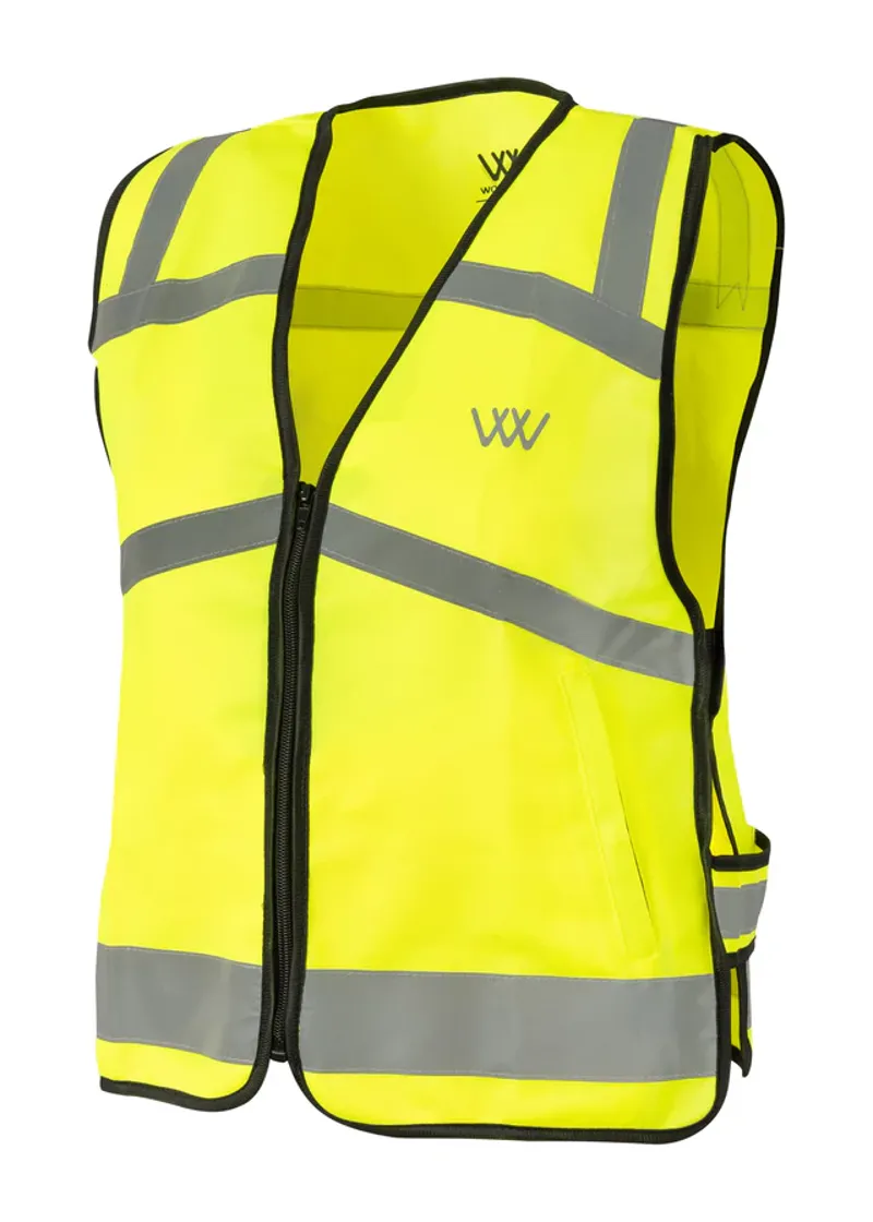 Woof Wear Hi Vis Riding Vest Kids in Yellow