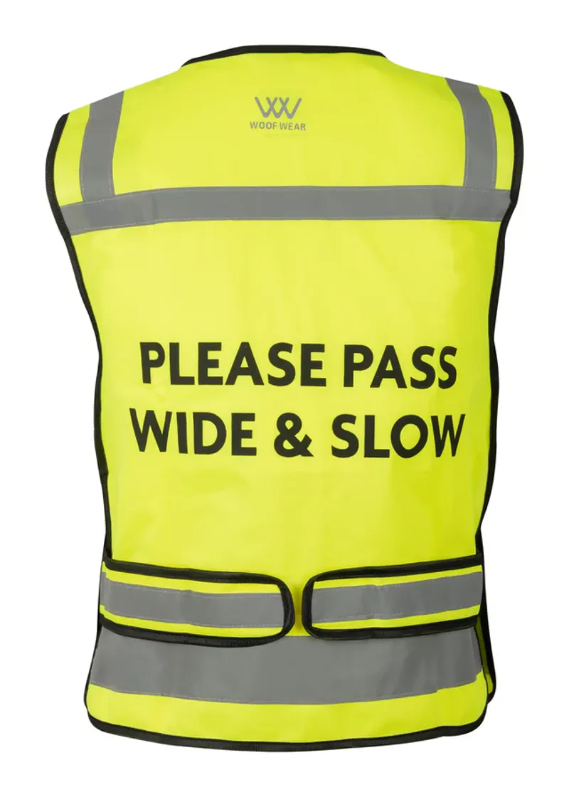 Woof Wear Hi Vis Riding Vest Kids in Yellow-1