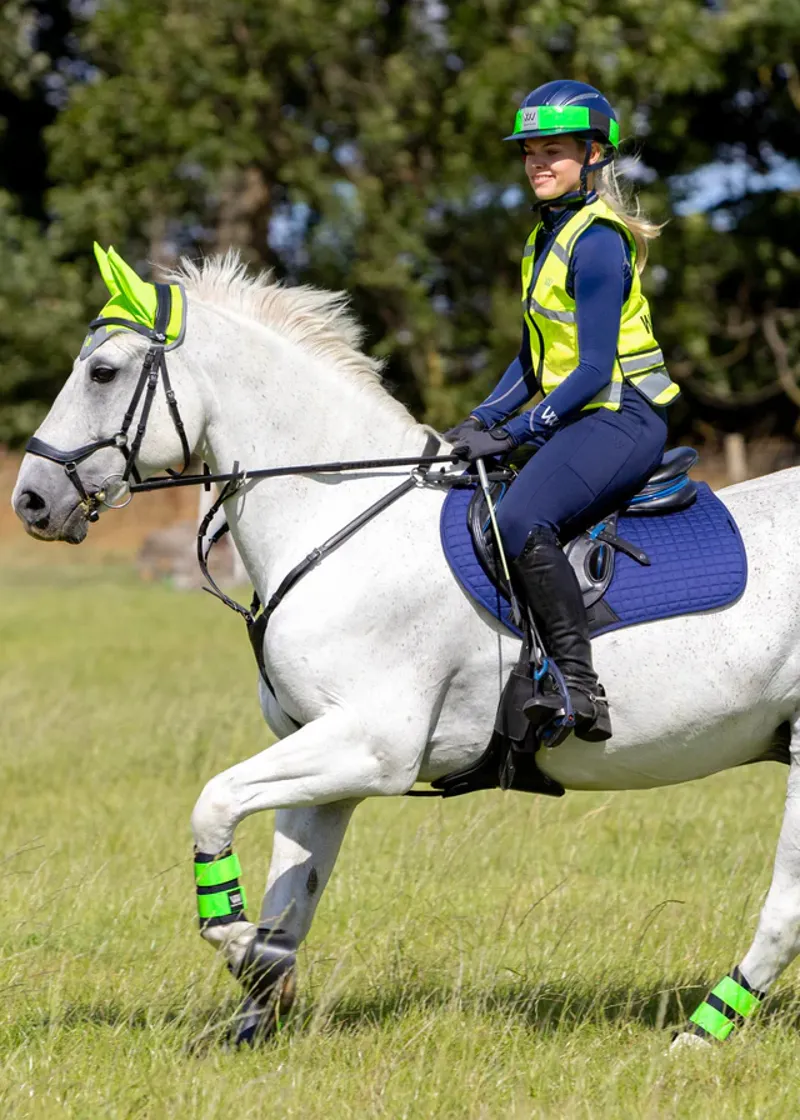 Woof Wear Hi Vis Riding Vest Kids in Yellow-3