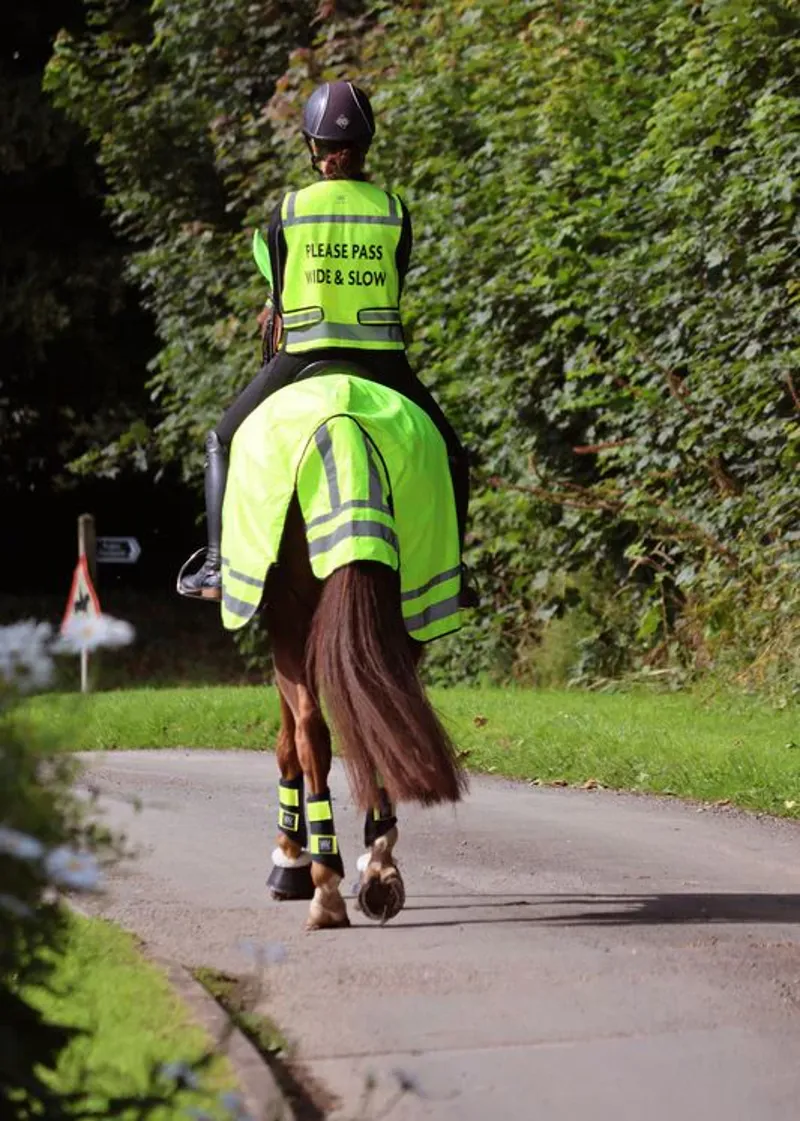 Woof Wear Hi Vis Riding Vest Kids in Yellow-5