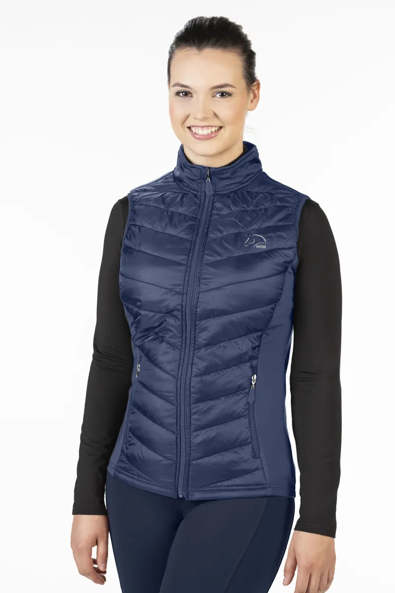 HKM Basel Jersey Gilet Ladies in Navy-1
