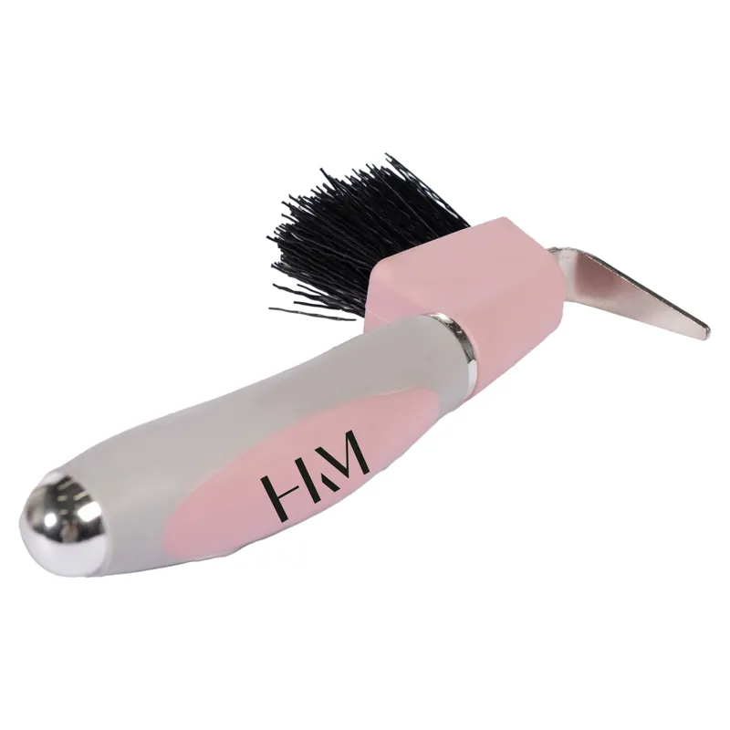 HKM Soft Hoof Pick in Light Rose and Light Grey