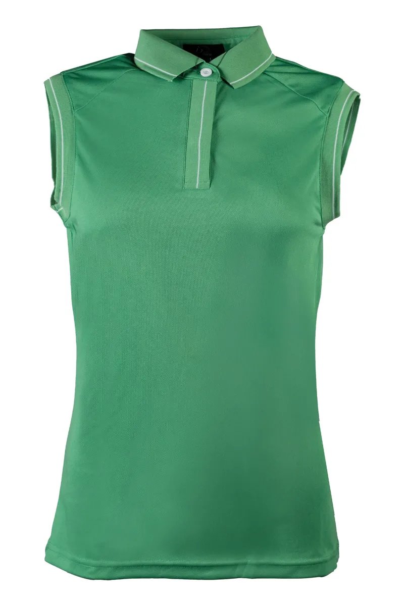 HKM Catherine Sleeveless Polo Shirt Ladies in Green