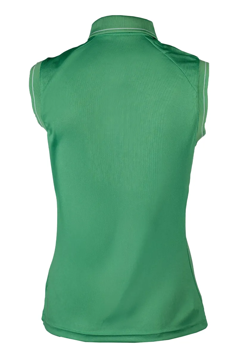 HKM Catherine Sleeveless Polo Shirt Ladies in Green-1