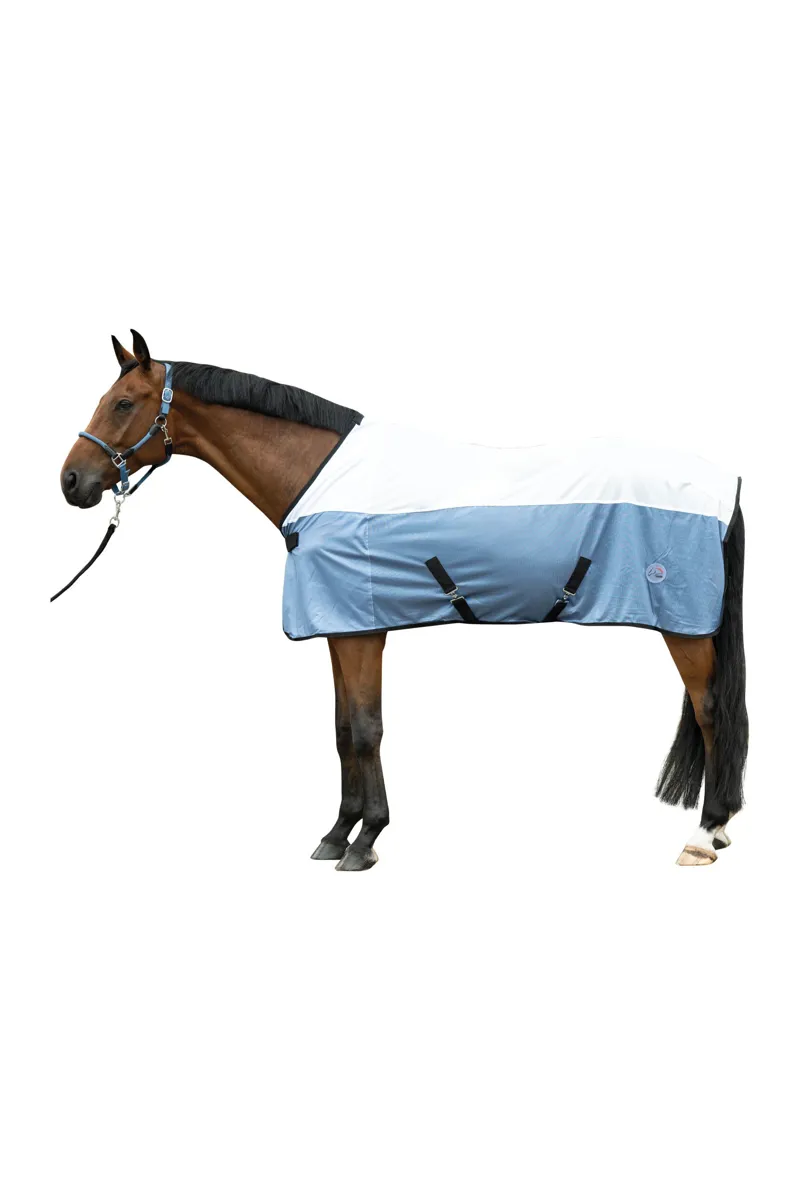 HKM Colourful Fly Rug in Smokey Blue