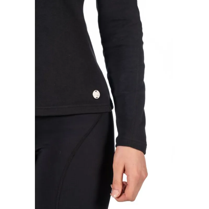 HKM Eva Turtleneck Long Sleeve Top Ladies in Black-4