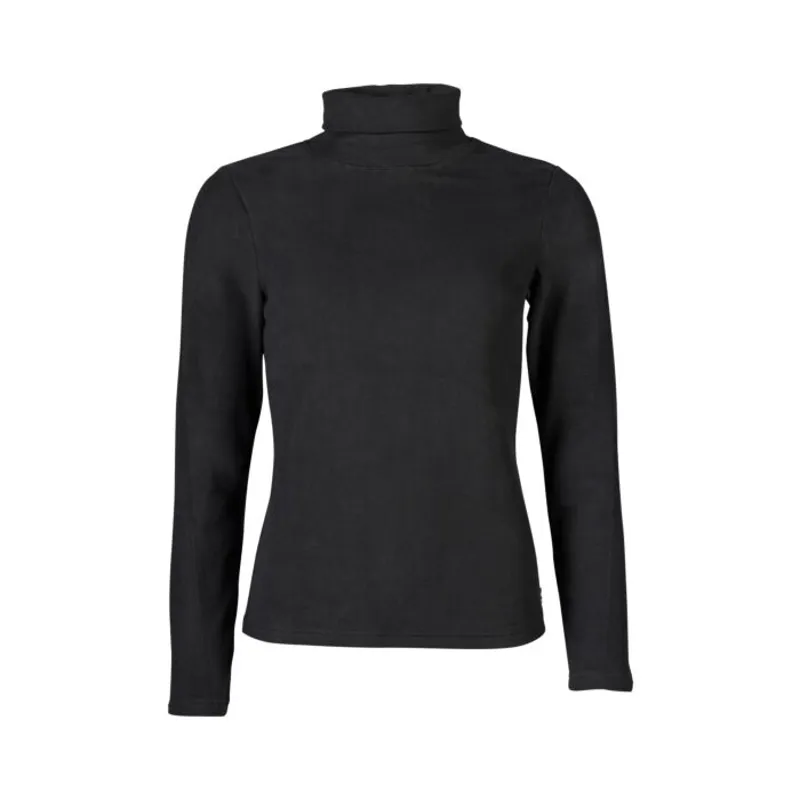 HKM Eva Turtleneck Long Sleeve Top Ladies in Black