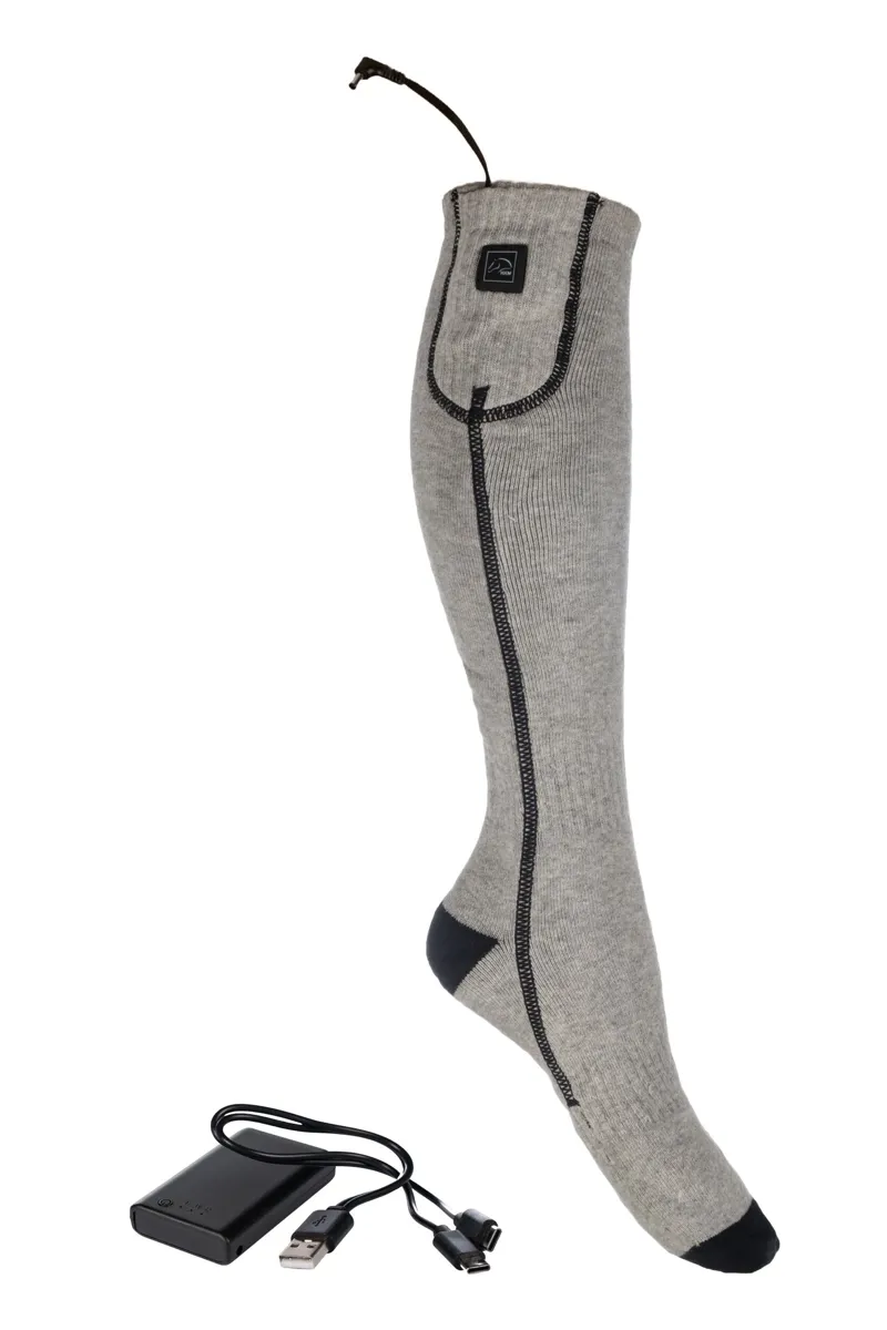 HKM Keep Warm Heating Socks Unisex in Grey and Black