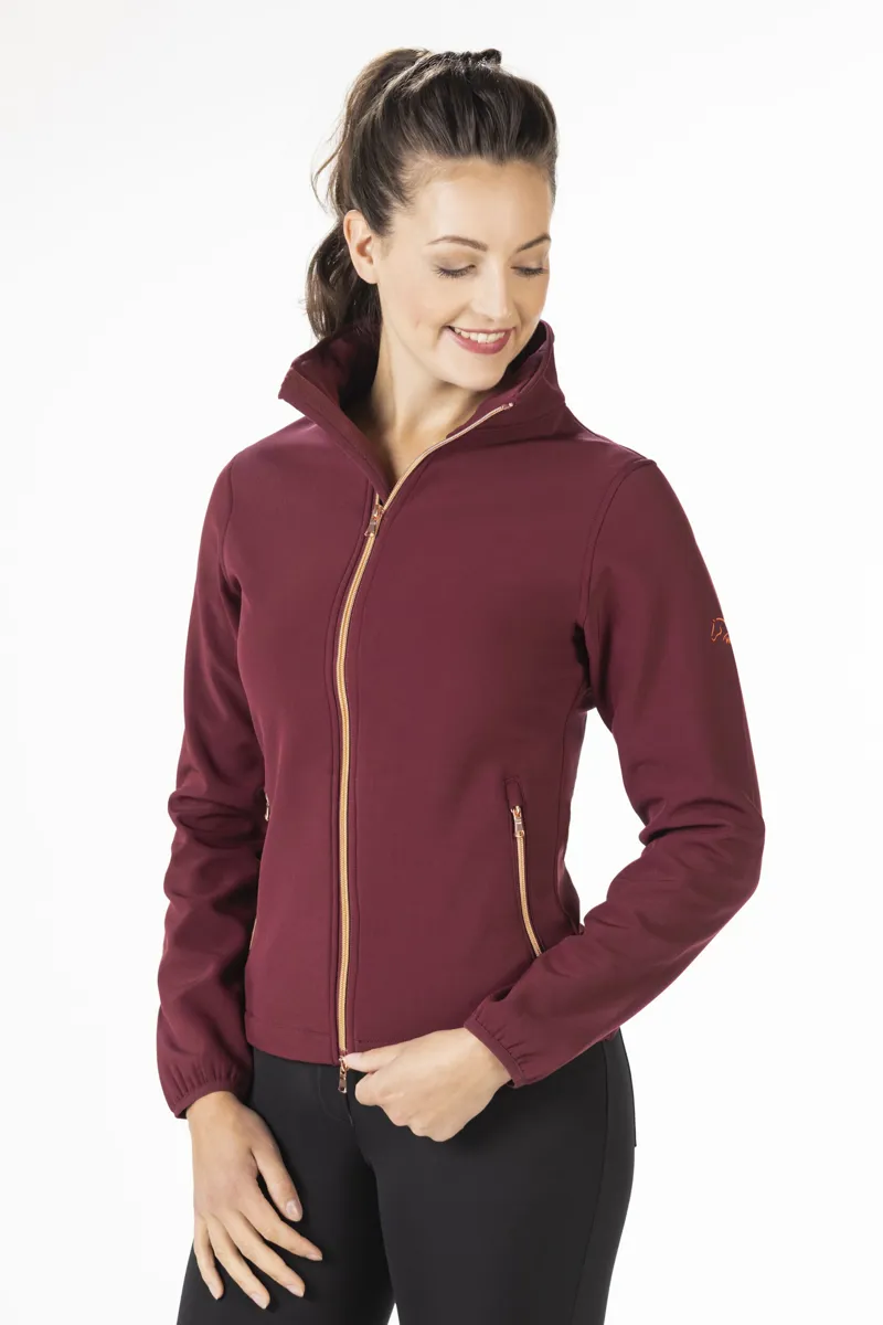 HKM Lily Softshell Jacket Ladies in Wine Red-1