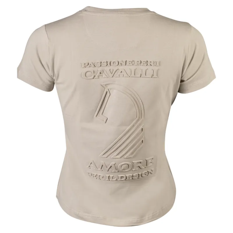 HKM Limone T-Shirt in Beige and Gold-2