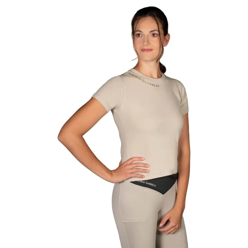 HKM Limone T-Shirt in Beige and Gold-4