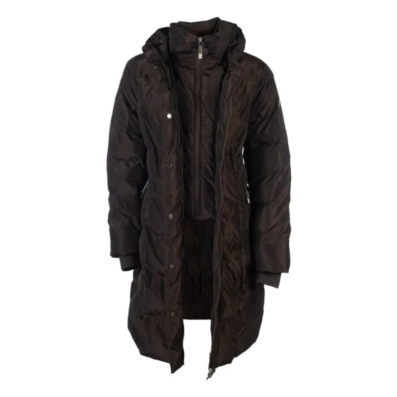 HKM Livigno Quilted Coat Ladies in Dark Brown