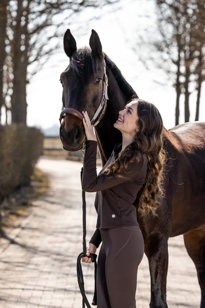 HKM Functional Shape Jacket Ladies in Dark Brown-2