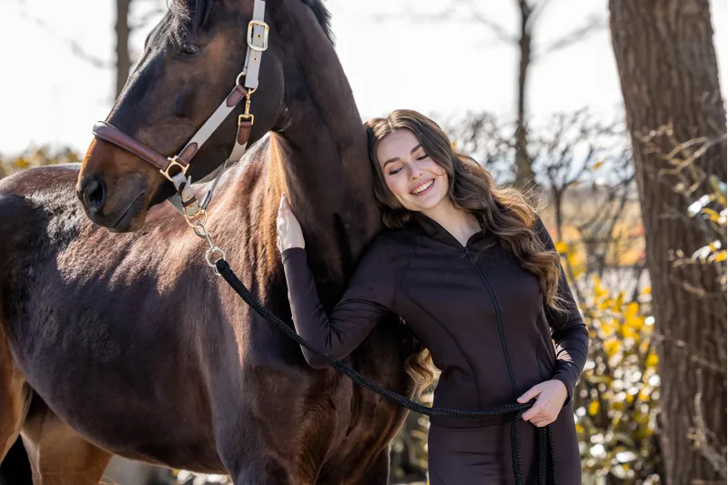 HKM Functional Shape Jacket Ladies in Dark Brown-3