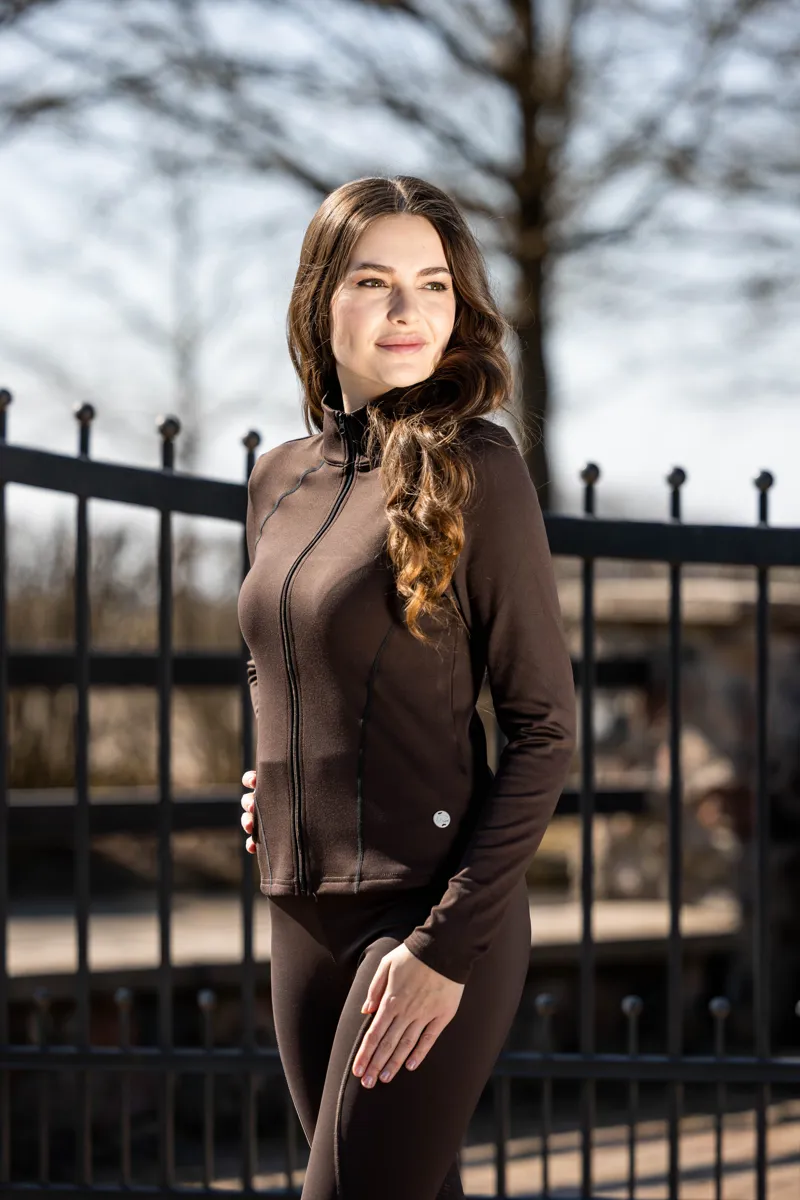 HKM Functional Shape Jacket Ladies in Dark Brown-5