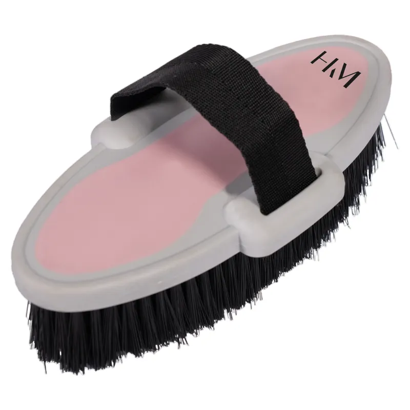 HKM Soft Body Brush 19.5 x 10 cm - Light Rose and Light Grey