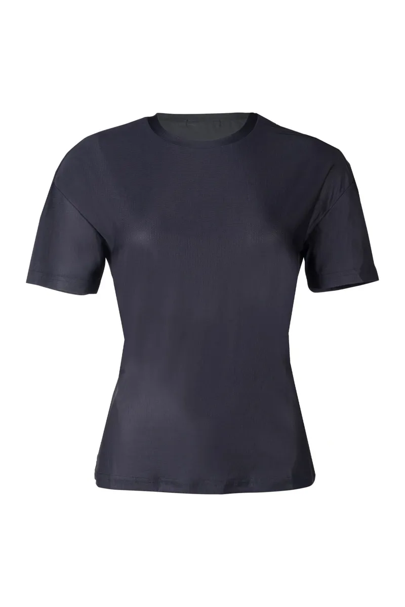 HKM Sporty Mesh T-Shirt in Black