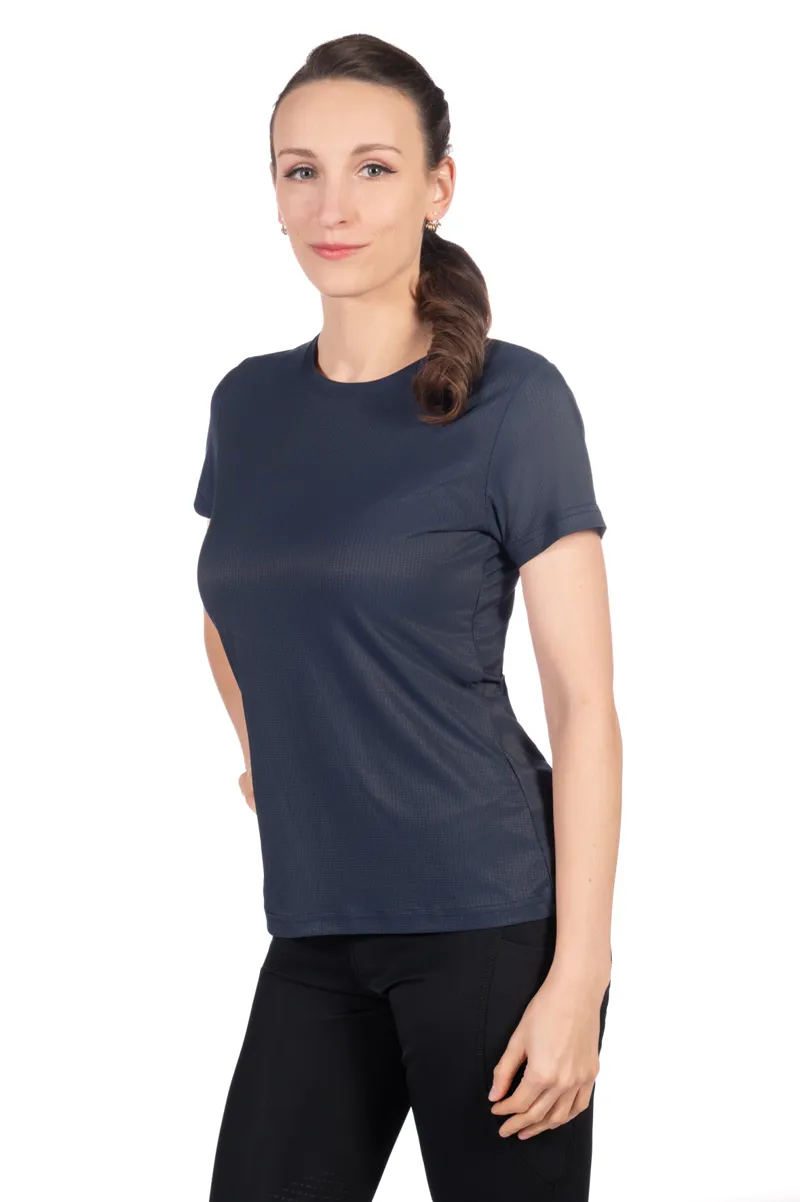 HKM Sporty Mesh T-Shirt in Deep Blue-1