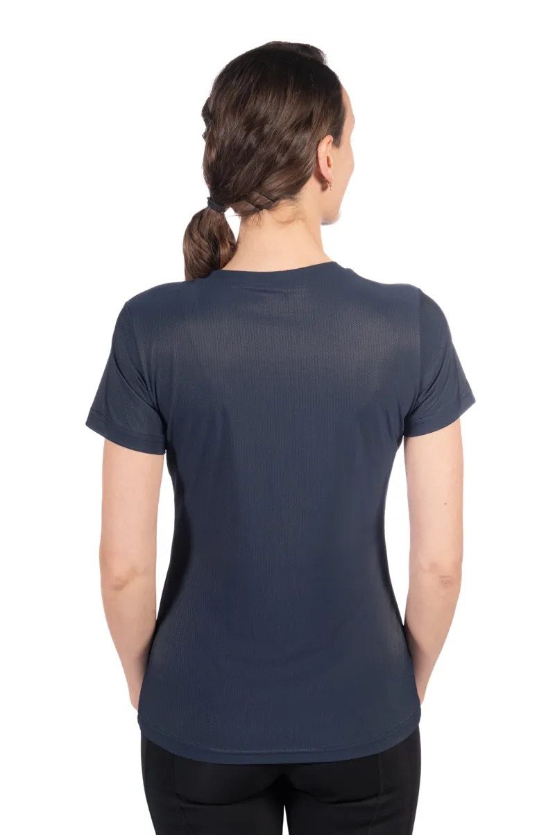 HKM Sporty Mesh T-Shirt in Deep Blue-2