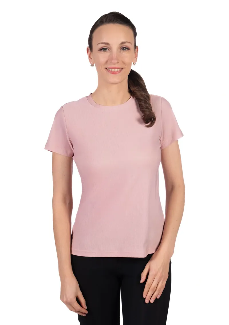 HKM Sporty Mesh T-Shirt in Pink-1