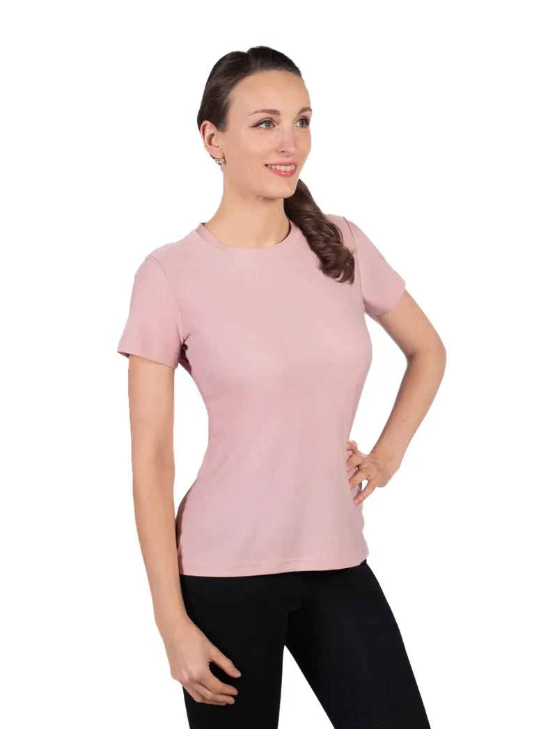 HKM Sporty Mesh T-Shirt in Pink-2