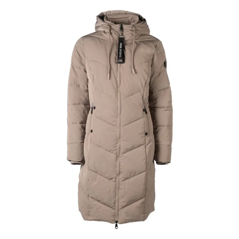 HKM Toronto Quilted Coat Ladies in Taupe