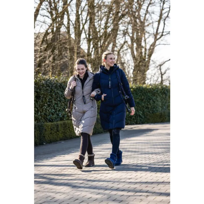 HKM Toronto Quilted Coat Ladies in Taupe-5