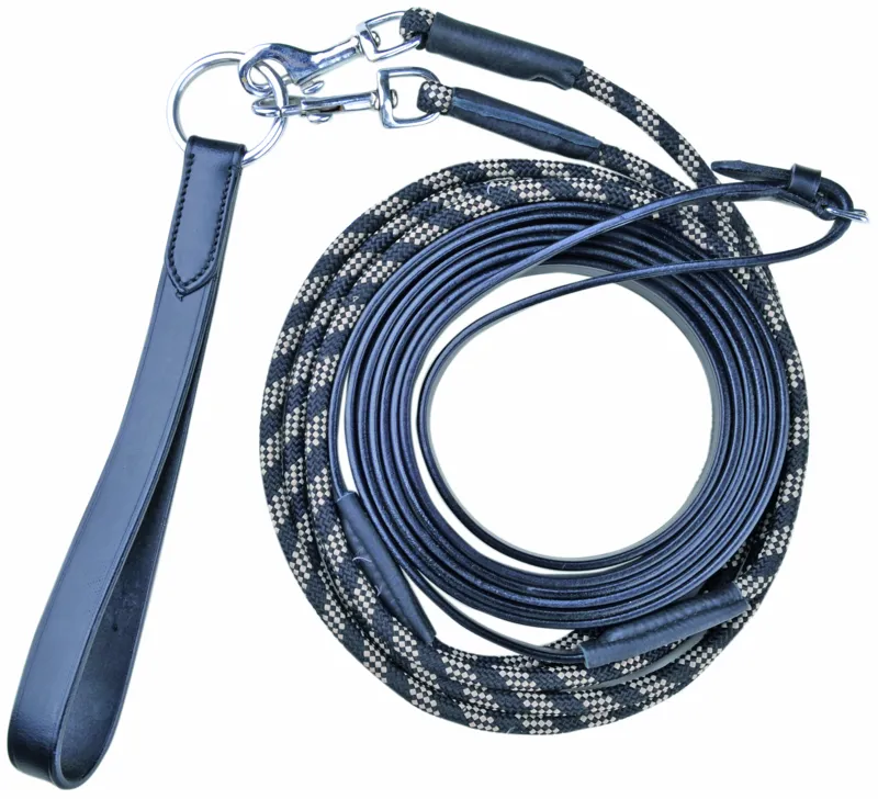 HKM Draw Reins in Black