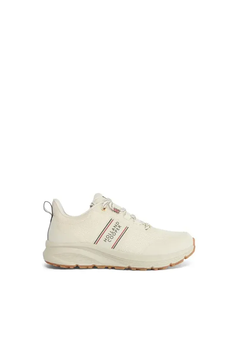 Holland Cooper Burghley Waterproof Trainer Ladies in Ecru-5