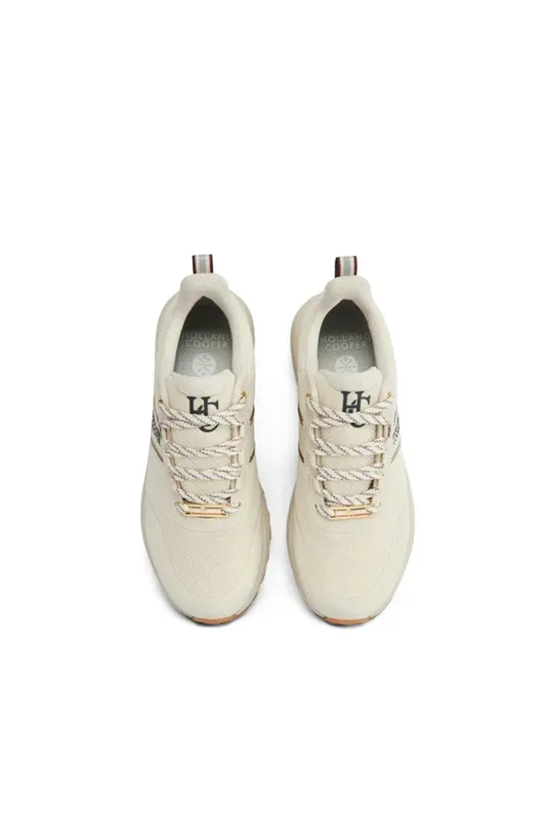 Holland Cooper Burghley Waterproof Trainer Ladies in Ecru-9
