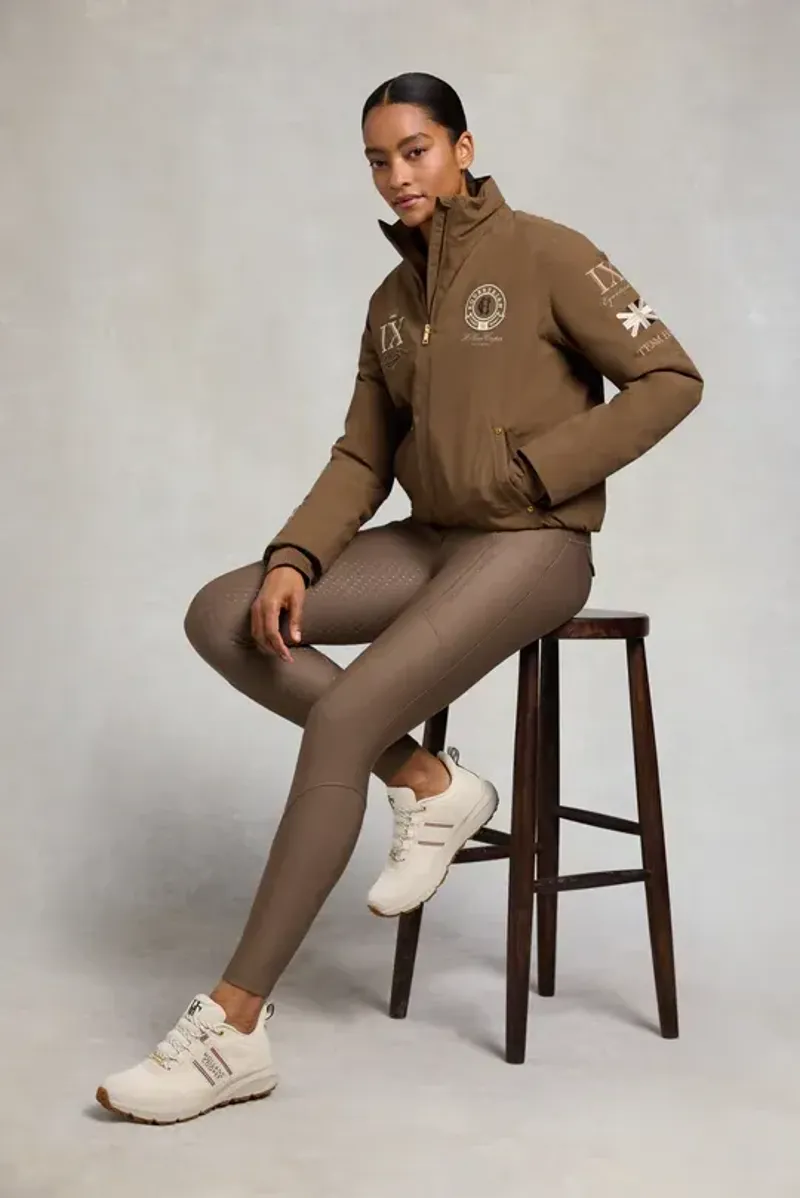 Holland Cooper Burghley Waterproof Trainer Ladies in Ecru-4