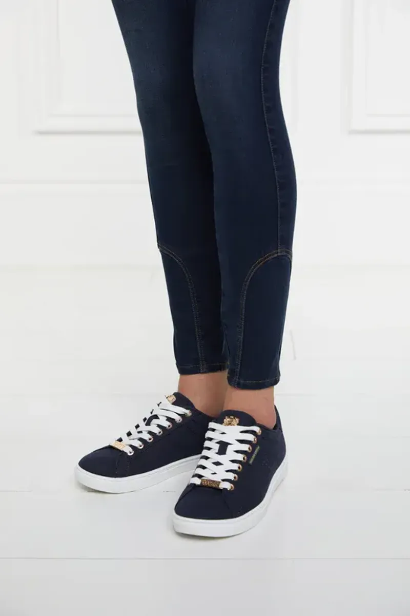 Holland Cooper Chelsea Court Trainer Ladies in Ink Navy-3