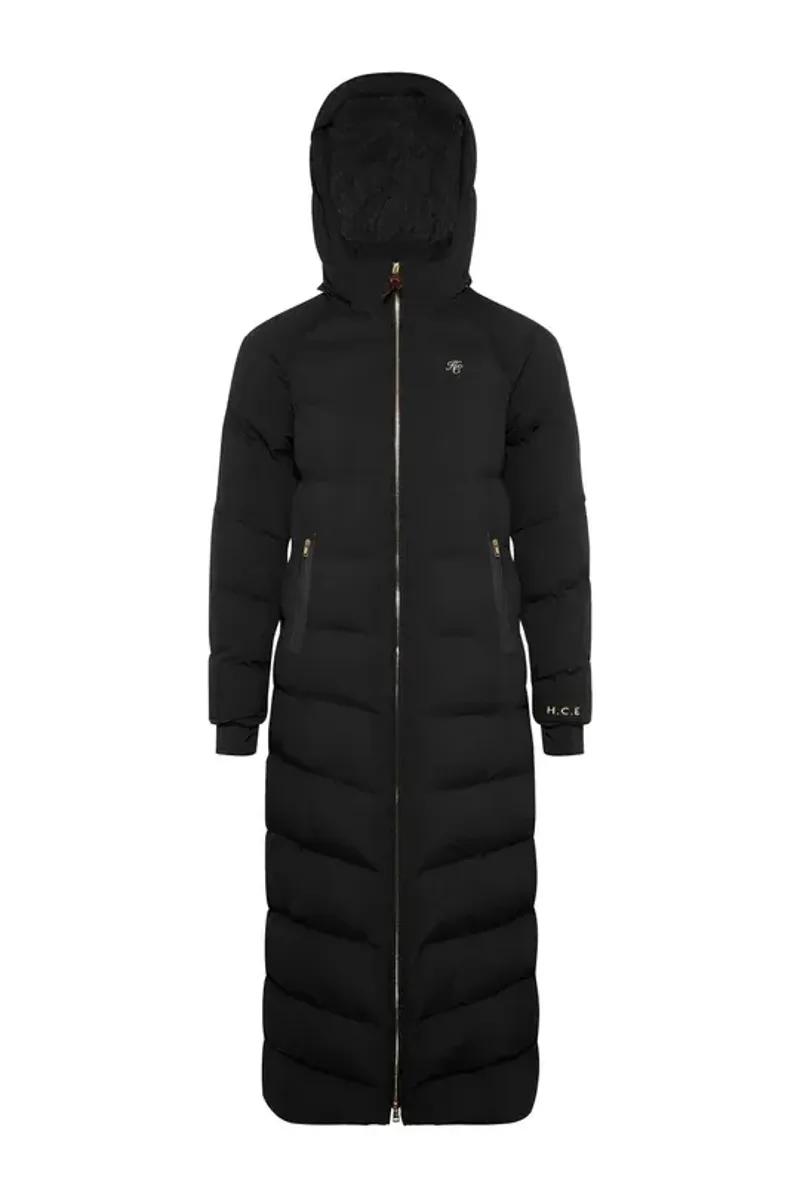 Holland Cooper Chiltern Longline Yard Coat Ladies in Black-10