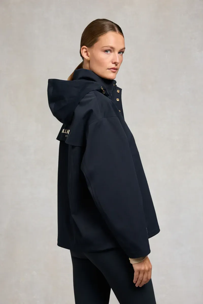 Holland Cooper Chiltern Quarter Zip Jacket Ladies in Ink Navy-3