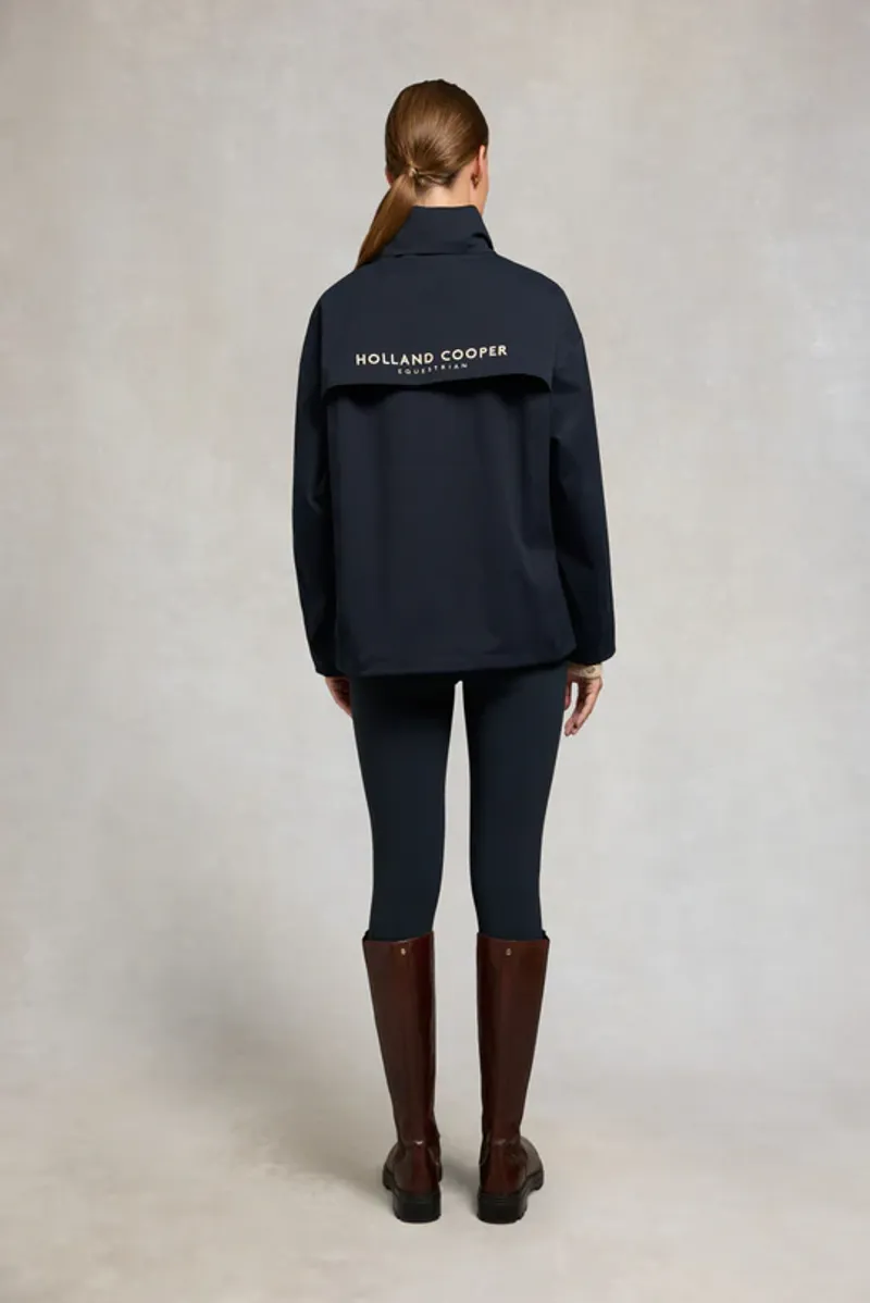 Holland Cooper Chiltern Quarter Zip Jacket Ladies in Ink Navy-4