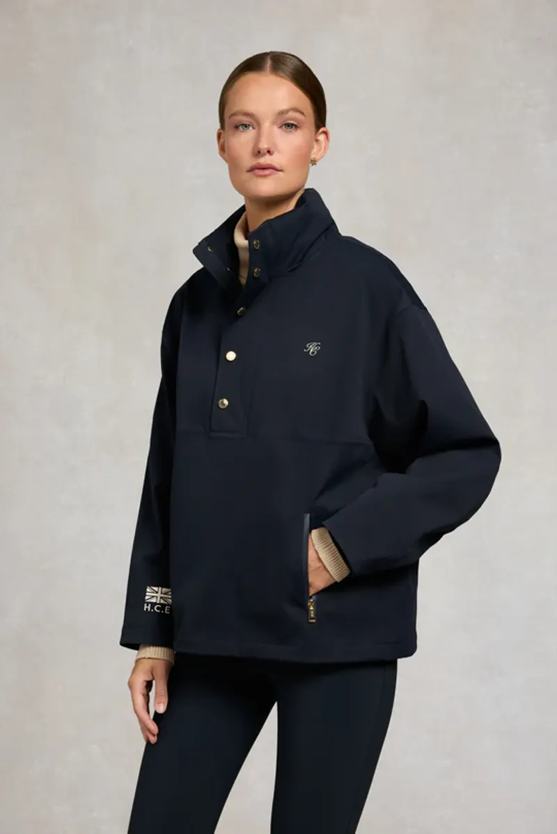 Holland Cooper Chiltern Quarter Zip Jacket Ladies in Ink Navy