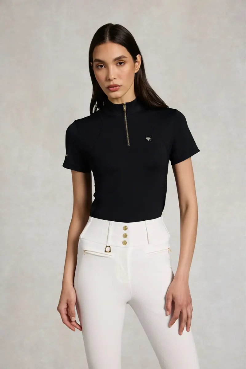 Holland Cooper Chiltern Short Sleeve Base Layer Ladies in Black