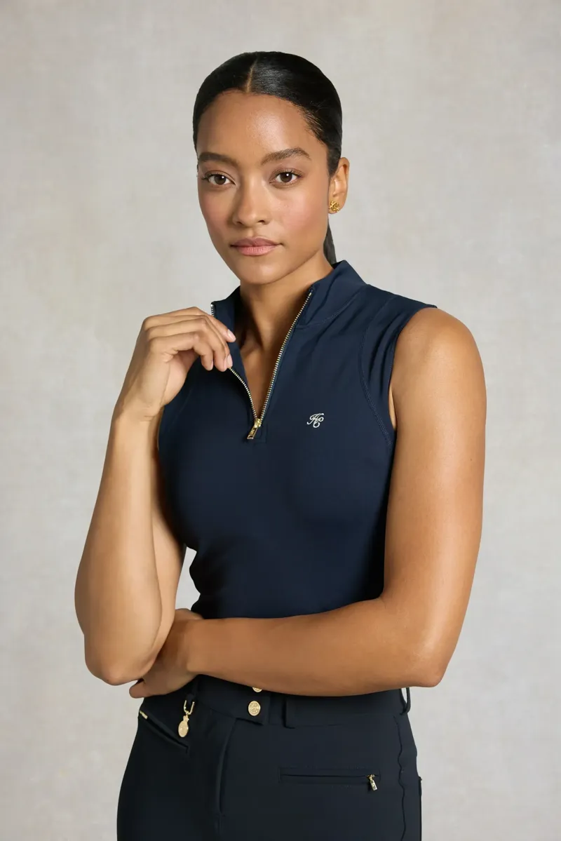Holland Cooper Chiltern Sleeveless Base Layer Ladies in Ink Navy-2