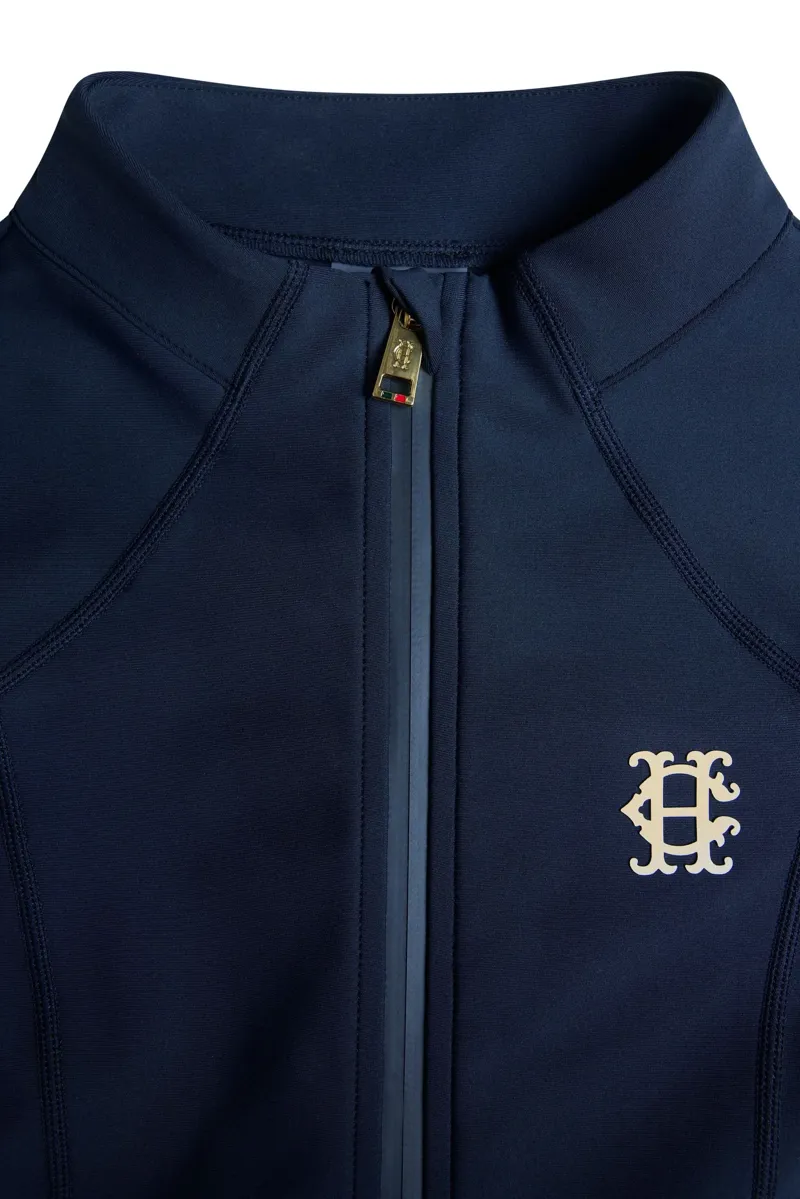 Holland Cooper Chiltern Zip Training Top Ladies in Ink Navy-6