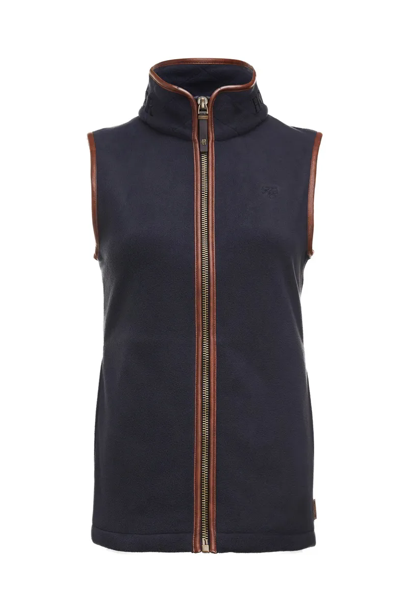 Holland Cooper Country Fleece Gilet in Ink Navy-6