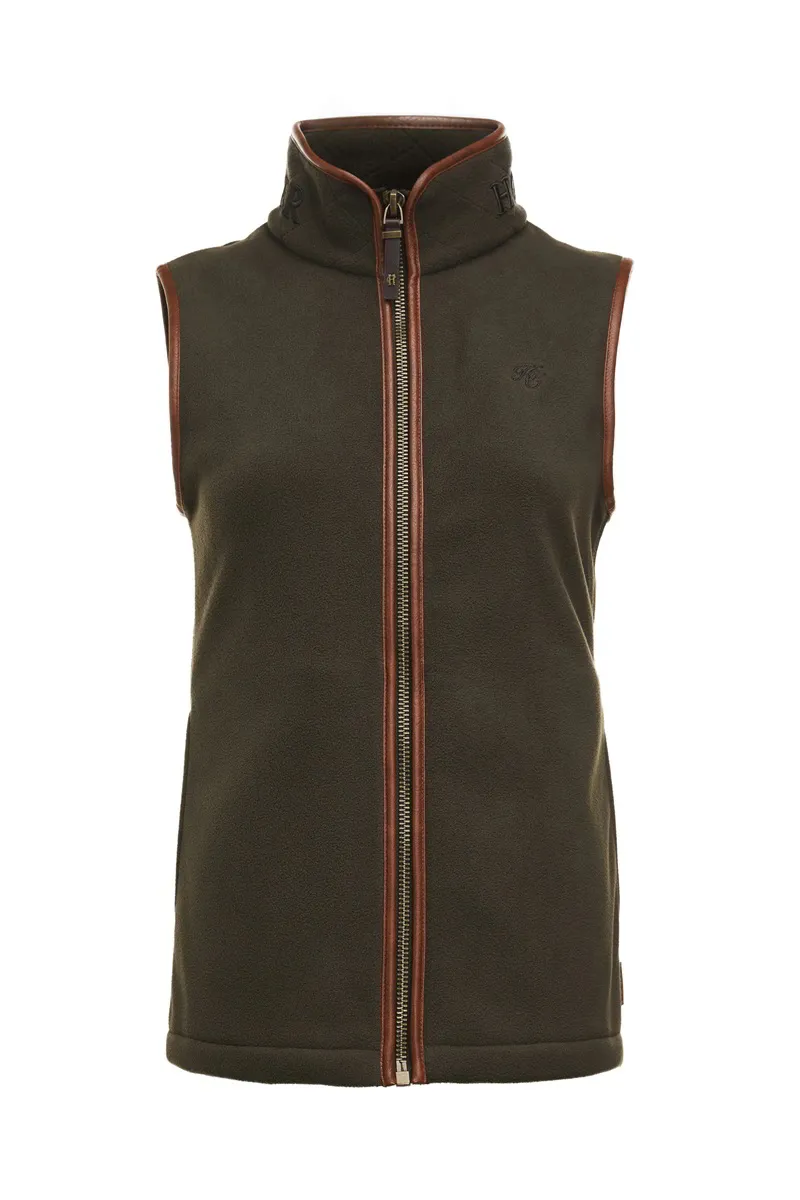 Holland Cooper Country Fleece Gilet in Khaki-3