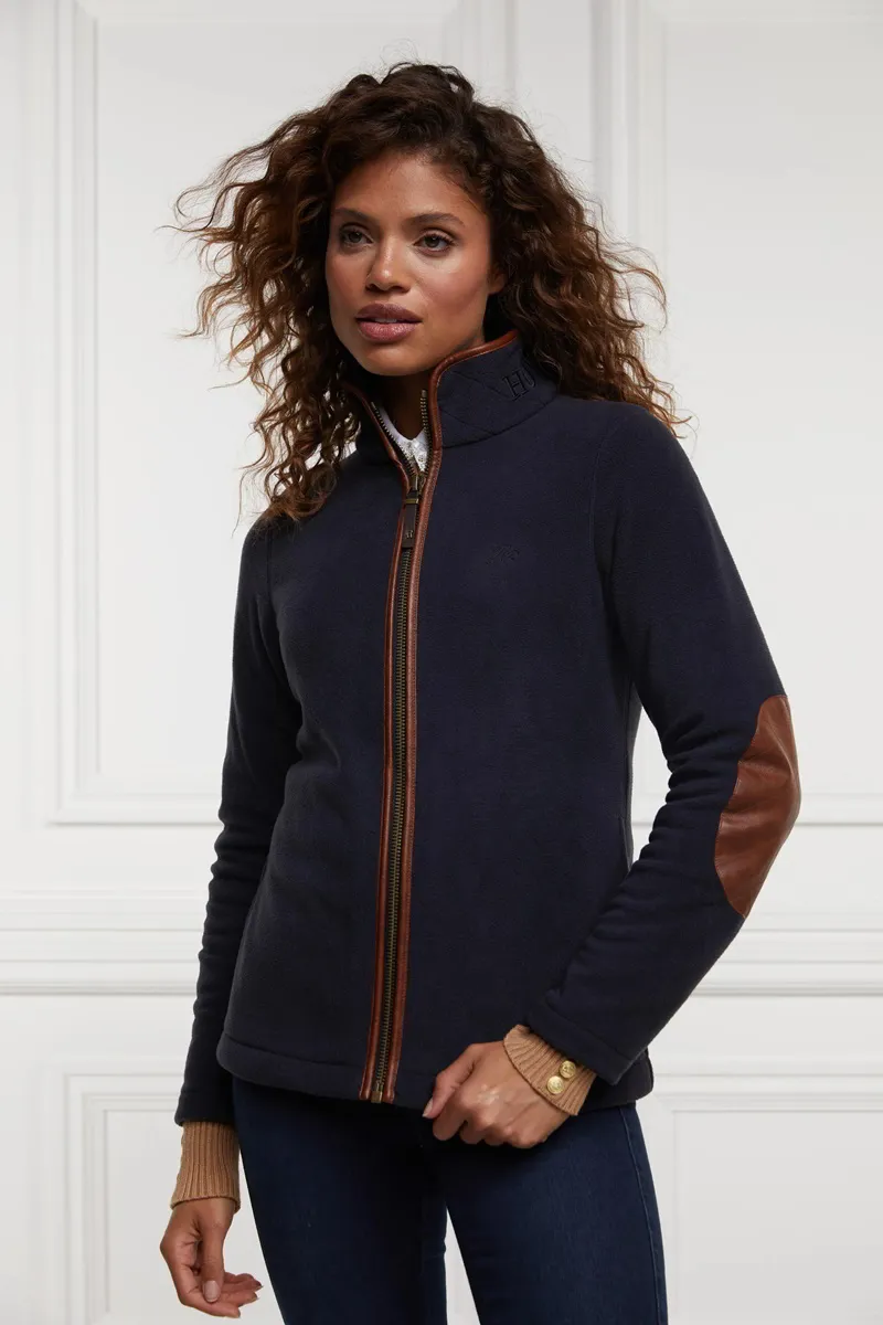 Holland Cooper Country Fleece Jacket in Ink Navy-2