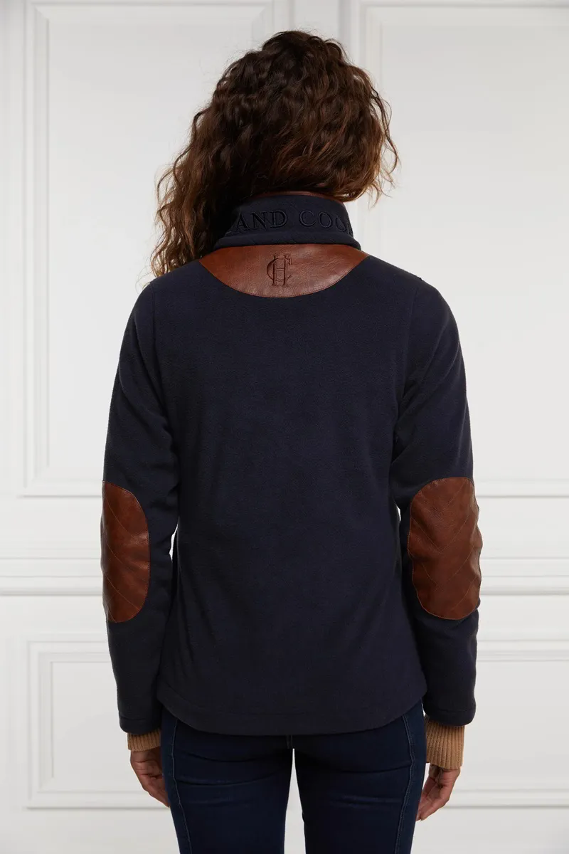 Holland Cooper Country Fleece Jacket in Ink Navy-4