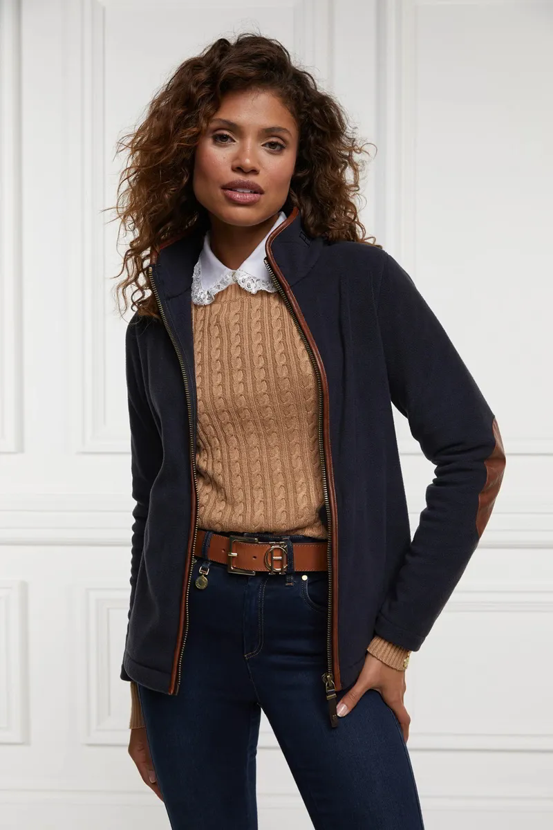 Holland Cooper Country Fleece Jacket in Ink Navy