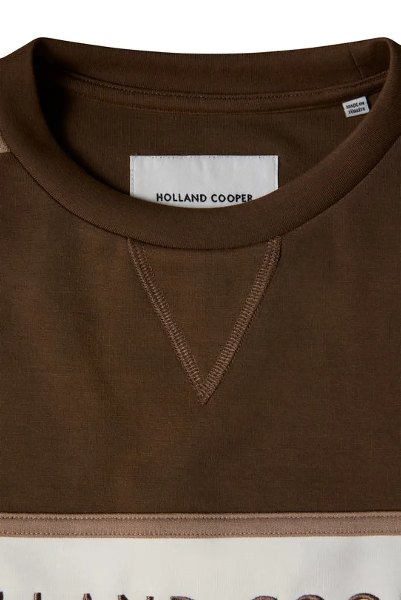Holland Cooper Equestrian Crew Neck Sweat Ladies in Chestnut-6