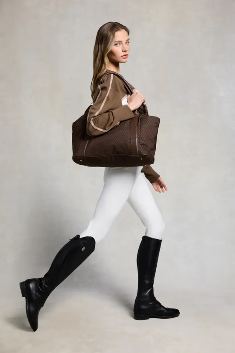 Holland Cooper Equestrian Crew Neck Sweat Ladies in Chestnut-3