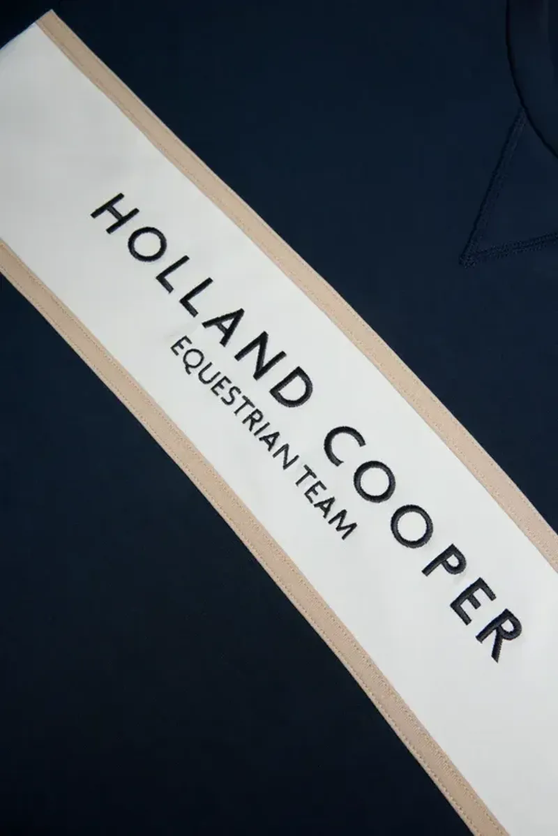 Holland Cooper Equestrian Crew Neck Sweat Ladies in Ink Navy-9