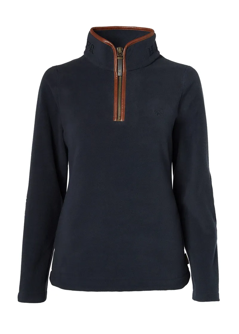 Holland Cooper Country Quarter Half Zip Ladies in Ink Navy-2
